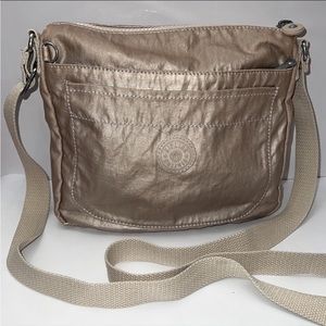 Kipling Starry Gold Nylon Crossbody Bag